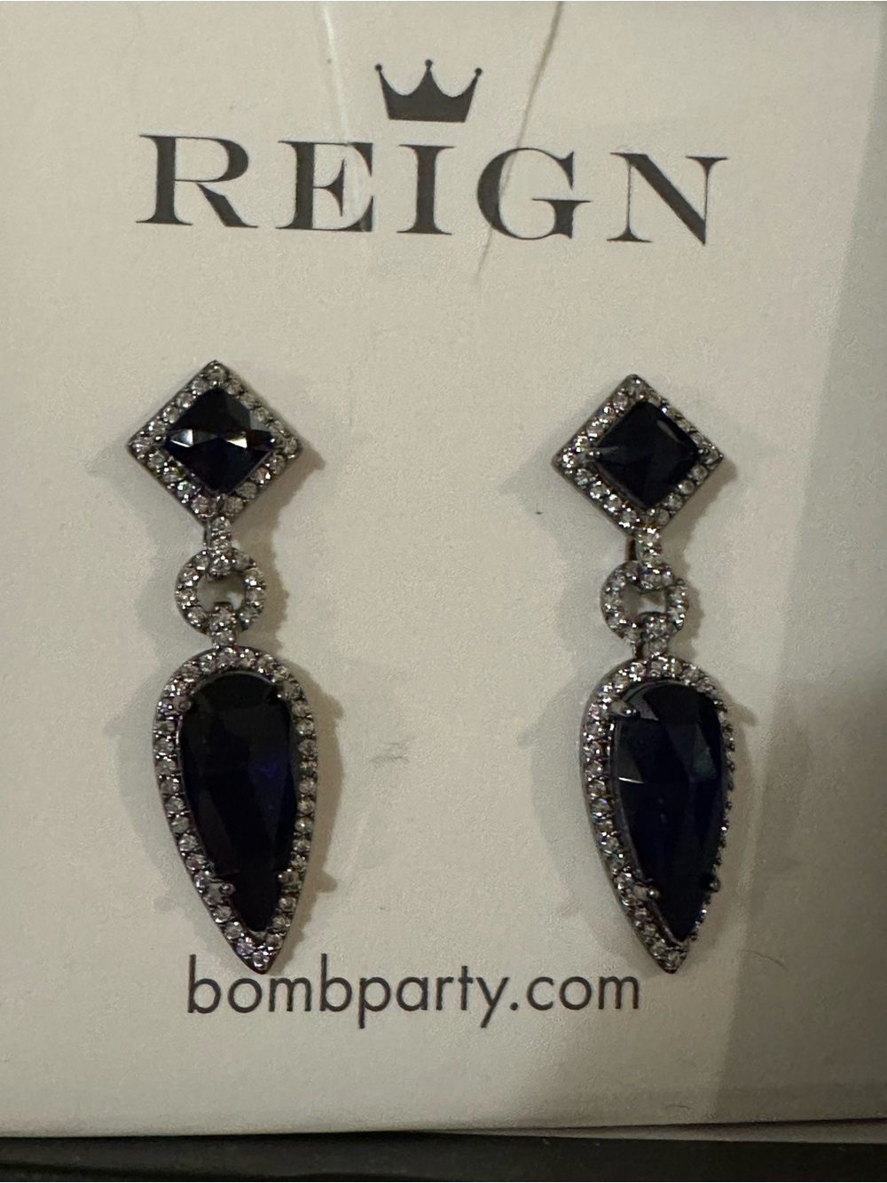 Reign Villain Collection They Want Their Queen Earrings RBP7642 in Hematite